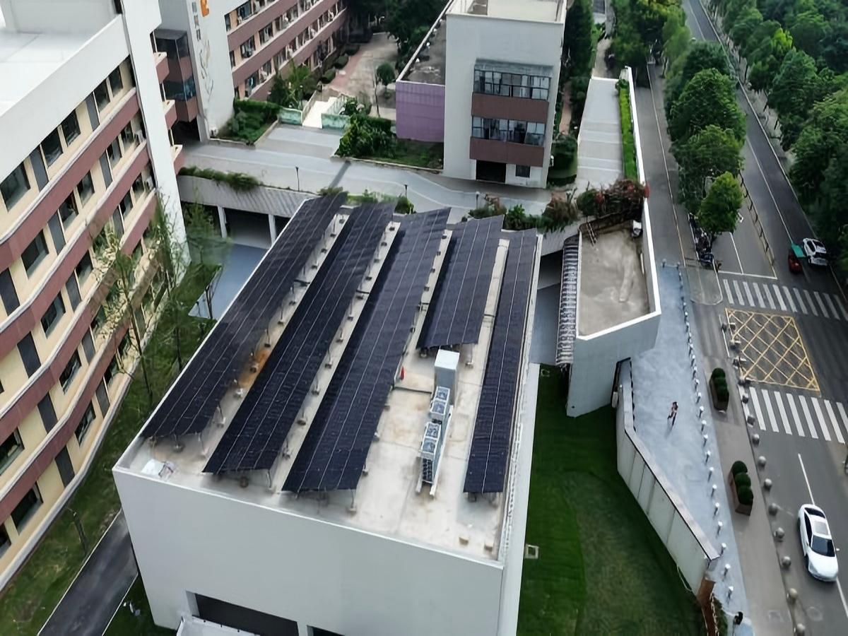 成都天府四小綠建指標200KW分布式光伏電站